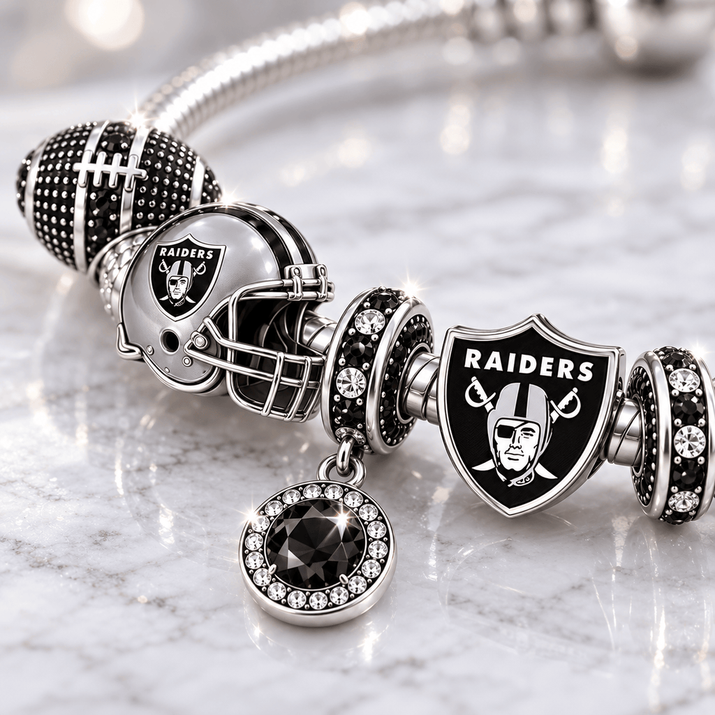 LVR Silver Charm Bracelet Set BMD