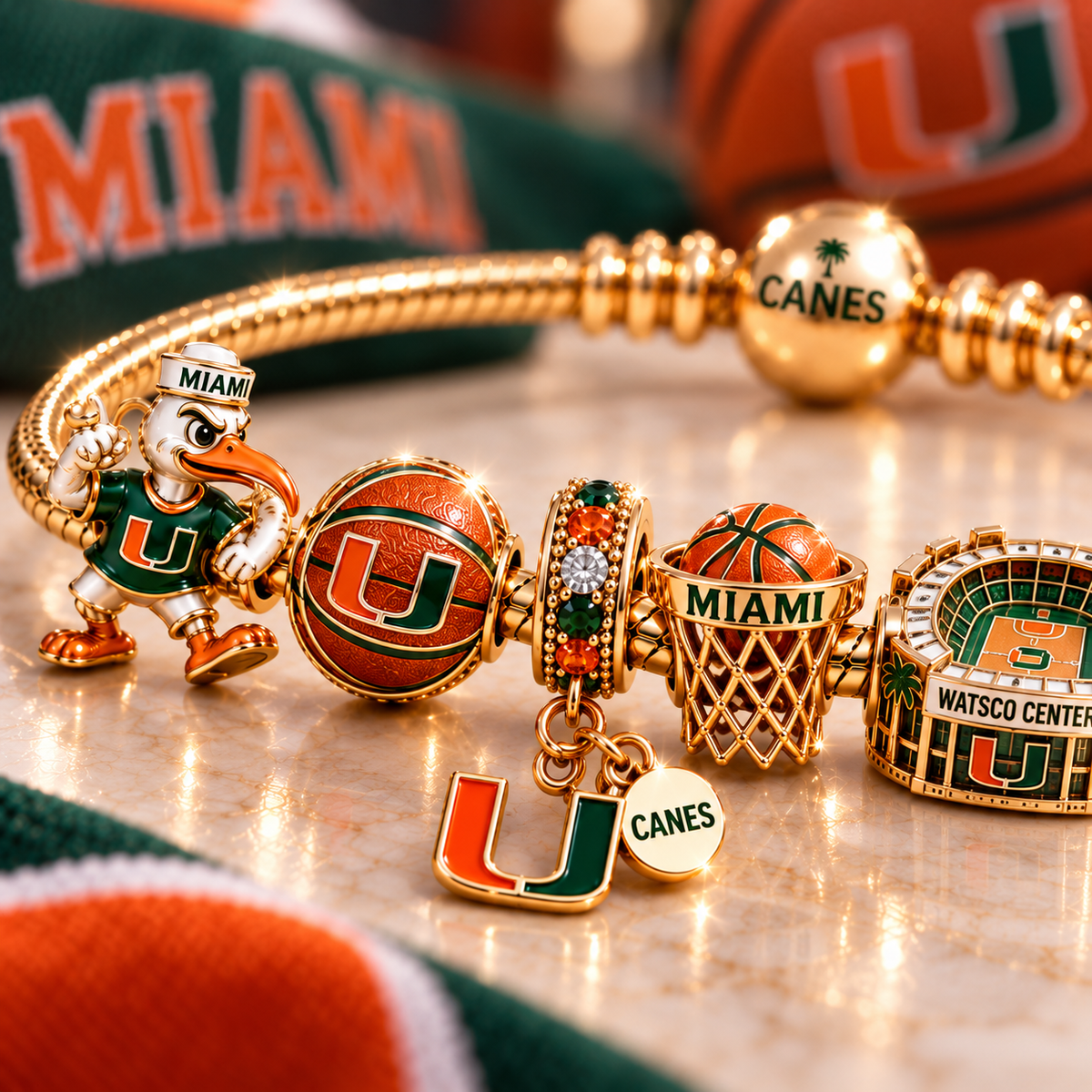 MHC Gold Charm Bracelet Set TTTT