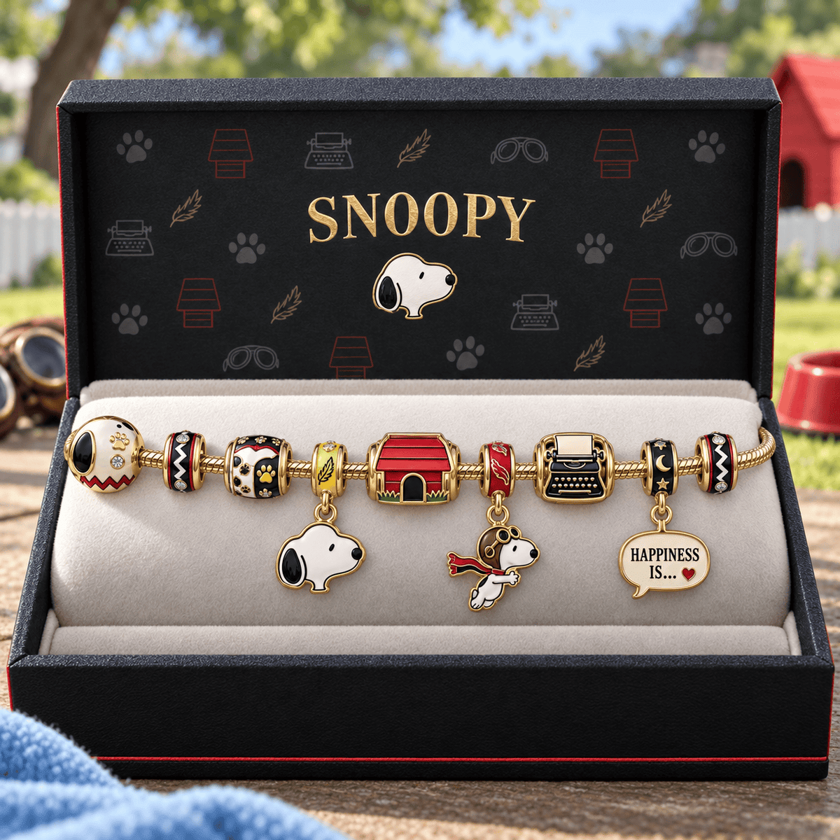 SPNY Gold Charm Bracelet Set HQH