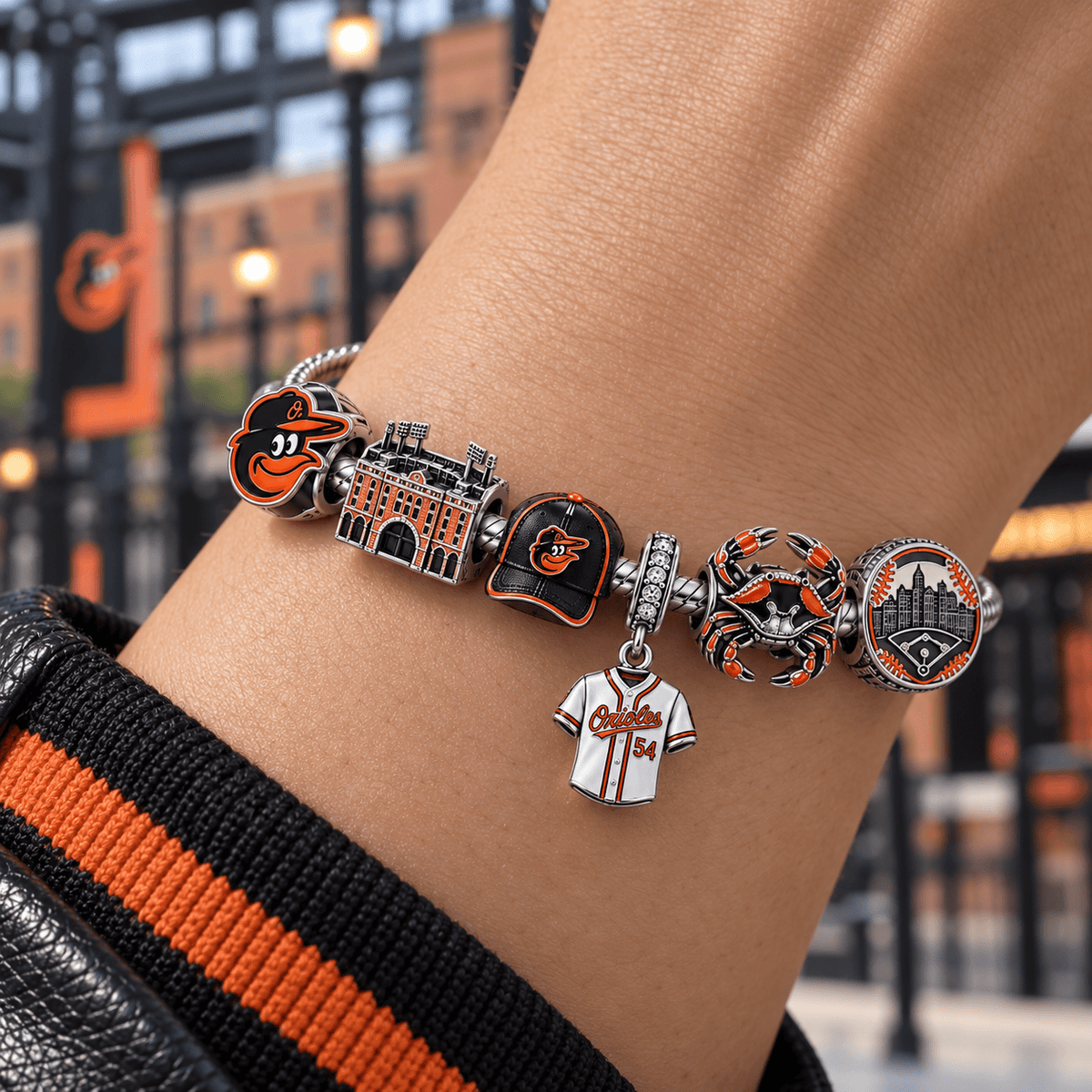 BTMO Silver Charm Bracelet Set PTT