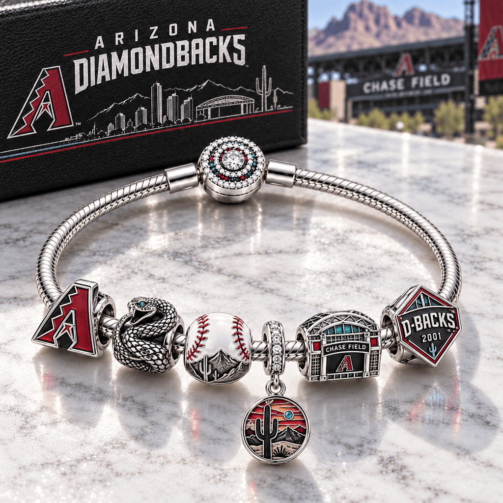 AZDB Silver Charm Bracelet Set PTT