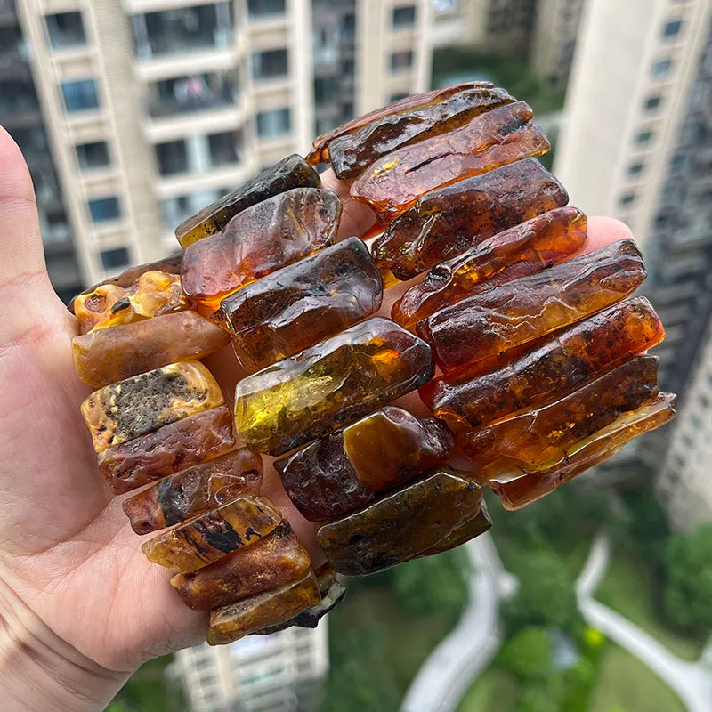 New Amber Bracelet&Bangle for Unisex Gogerous Gift 100% Natural Genuine Bead Factory Baltic Stone Europe Unique Jewelry Supplier